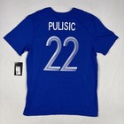 Christian Pulisic Chelsea Fc Nike Shirt Mens L Blue Performance Athletic Fit New