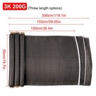 20  X 40       Real Carbon Fiber Fabric Cloth Roll 3k 200gsm 2x2 Twill Weave Black