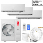 5 Zone Olmo Sierra 42 000 Btu Mini Split A c   Heater  R410a  9k 9k 12k 12k 12k 