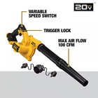 20v Max Cordless Compact Jobsite Blower 135 Mph 100 Cfm  tool Only 