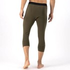 Mons Royale Mens Cascade Merino Flex 200 3 4 Base Layer Leggings Dark Olive