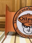 Oilzum Motor Oil Flange Sign Doubled Sided Gas Garage Vintage Style Wall Decor 1