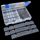Osage River Medium Tackle Box Organizer  Clear Plastic Fishing Storage 1 Pack