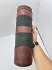 Orvis Battenkill Shearling Canvas Leather Wine Bottle Holder Made In Usa