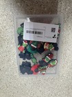 Grinch Christmas Holiday Shoe Charm Set  Multicolor Plastic Graphic Charms