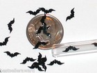 20pc  Super Tiny Magical Halloween Black Bats Wings Miniature For Glass Bottle