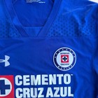 Deportivo Cruz Azul Under Armour Soccer Jersey Blue Mens Medium Cemento Sponsor