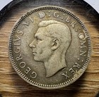 1940 One Shilling Great Britain - Actual Silver Coin Shown - Free Ship Inv 628