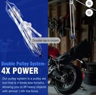 Heavy-duty Double Block And Tackle Pulley System 1 2  100  Rope  7700 Lb 