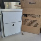 Asi 10-0472 Stainless Steel Dual Access Sanitary Napkin Disposal  open Box 