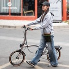 Rockbros Hrs 16    Folding Bike 7-speed For Adult Portable Commuting Bike Green