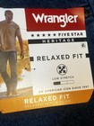 Nwt Wrangler Five Star Heritage Men   s Jeans Relaxed Fit Low Stretch 38x30 Blue