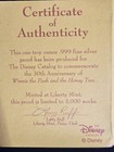 1996 Disney 30th Anniversary Winnie The Pooh 1 Oz  999 Silver Coin Coa 0520