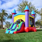 Herokiddo Castle Inflatable Bounce House   Slide Combo For Kids  no Blower 