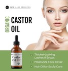 Castor Oil Organic For Hair  Lashes  Face 2oz  100 Pure  Cold Pressed  Hexane   