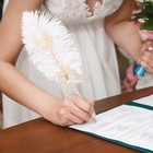 Ostrich Feather Quill Ballpoint Pen For Wedding Guest Book Signing Reception    