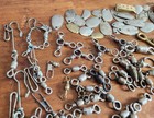 Vintage Lot Of 250  Pieces Of Fishing Tackle Parts - Making Or Repairing Lures