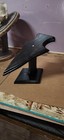 European Deer Skull Mount Plaque Table Pedestal Dark