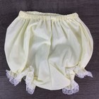Vintage Baby Girl Bryan Yellow Dress Diaper Cover Bonnet 6-9 Mo Usa 3 Piece