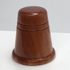 Vtg Wood   Wooden Shiloh Park Tennessee Souvenir Thimble - National Park