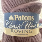 Paton s Classic Wool Roving Yarn  Lot Of 4  3 3oz Frosted Plum 100  Wool Bulky