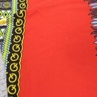 Nf African Dashiki Shirt Tribal Ethnic Tunic Free Size Red Black 100  Cotton