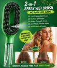2 In 1 Spray Hair Brush Detangler Anti Frizz Wet Dry Hair Comb