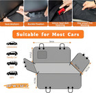 Dog Car Seat Cover For Back Seat heavy Duty Dog Hammock For Car With Side Flap 1