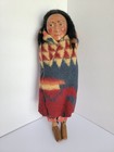 Early Antique Native American Skookum Doll Squaw   Papoose Bully Good