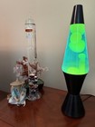 Lava Lite Lamp Vintage Rare 1990   s Midnight Blue   Yellow  24 2003 Restored