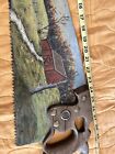 Vintage Hand Painted Saw