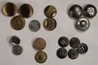 Lot Of 77 Metal Vintage Antique Fancy Buttons Heavy 6 4 Ounces