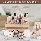 Luxury Spa Gift Basket  aqua Elegante  - Bath Set With Coconut   Vanilla