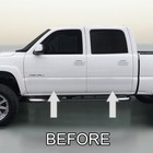 Chrome Body Side Molding Trim Die Cut Ends For 1999-2007 Gmc