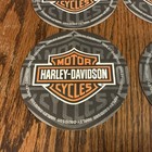 Lot 4 Miller Genuine Draft harley Davidson Beer Coasters unused Stored Condition
