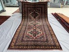 Antique Brown Afghan Baluchi Area Rug 5x9 Handmade Persian Style Oriental Carpet