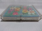 Vintage Double Deck Set Metro Floral Bridge Playing Cards