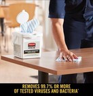 Rubbermaid Commercial 2134283 Dry Wipe   White   Microfiber   12  X 12   Pk600