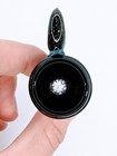 2 5  Dichro Crescent Moon Glass Screen Filter 14mm Bowl Slide Bong Water Pipe C