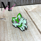 Pokemon Soft Enamel Pin Collectible Brooch Lapel Black Rubber Clutch Sprigatito