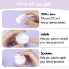 10 Gram 20 Count Sample Containers  Small Plastic Containers With Lids  Empty