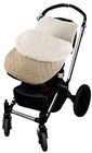 Tadpoles Infant newborn Quilted Stroller Car Seat Cover Taupe Zip Sherpa Lining