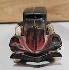 Antique 1930s Hubley Cast Iron Take Apart Toy Packard Sedan 5  Vintage Blue Red