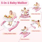 5 In 1 Baby Walker W  Bouncer  Rocking  Music  Height Adjustable For Boys Girls