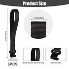 6pcs Rooftop Cargo Tie Down Hook Straps  Car Roof Carrier Door Hooks    