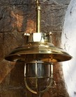 Brass Nautical Ceiling Pendant Light Copper Shade Vintage Marine Ship Lamp
