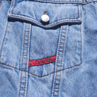 Vtg 90s Cimarron Denim Trucker Jacket Made In Spain Blue Jean Trucker Small med