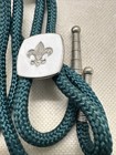 Vintage Silver White Green Boy Scout Bolo