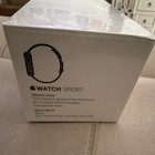 Series 1 Apple Watch Sport 7000 Series 38mm Space Gray Aluminum Case Black Band