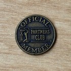 Vintage Pga Tour Partners Club Official Member Ball Marker Coin Token Golf 7 8   